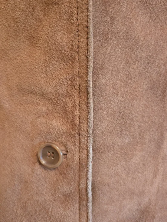 Gallery Vintage Womens Brown Suede Jacket With Fringe Small - Picture 7 of 15